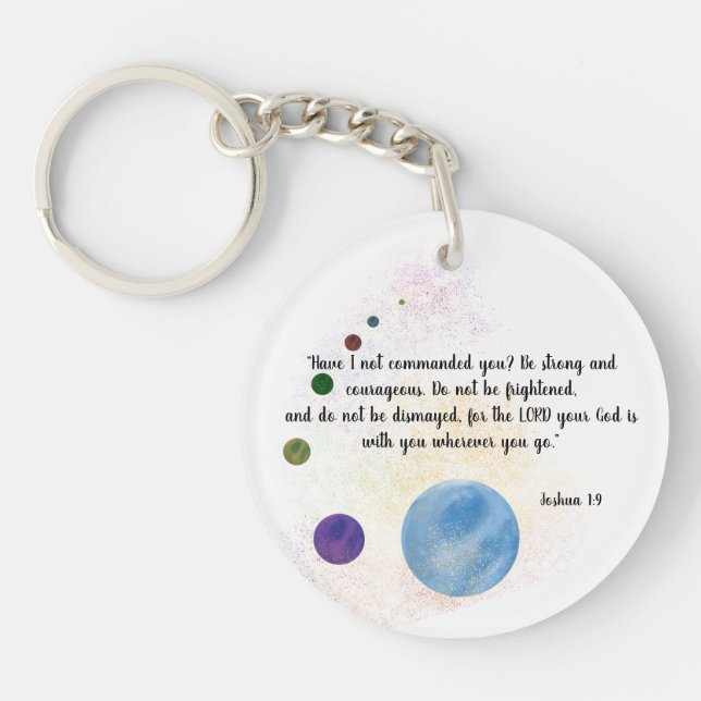 Joshua 1:9 key ring (Front)