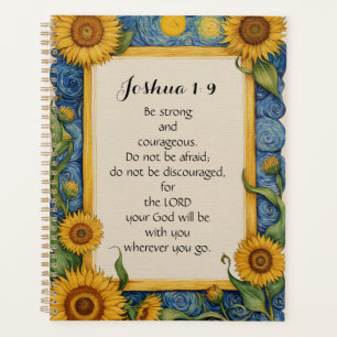 Joshua 1:9 NIV Bible Verse Art  Planner