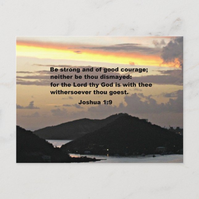 Joshua 1:9 postcard (Front)