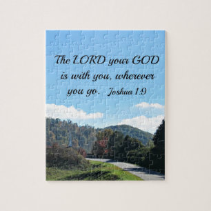 Joshua 1:9 The Lord your God is with you Jigsaw Puzzle