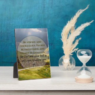 Joshua 1:9 With you wherever you go plaque