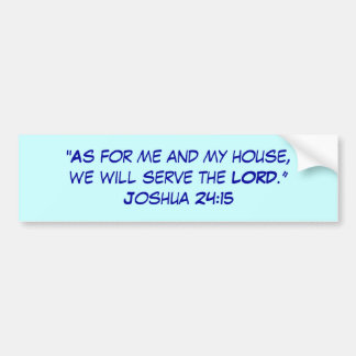 Joshua 21:15 bumper sticker