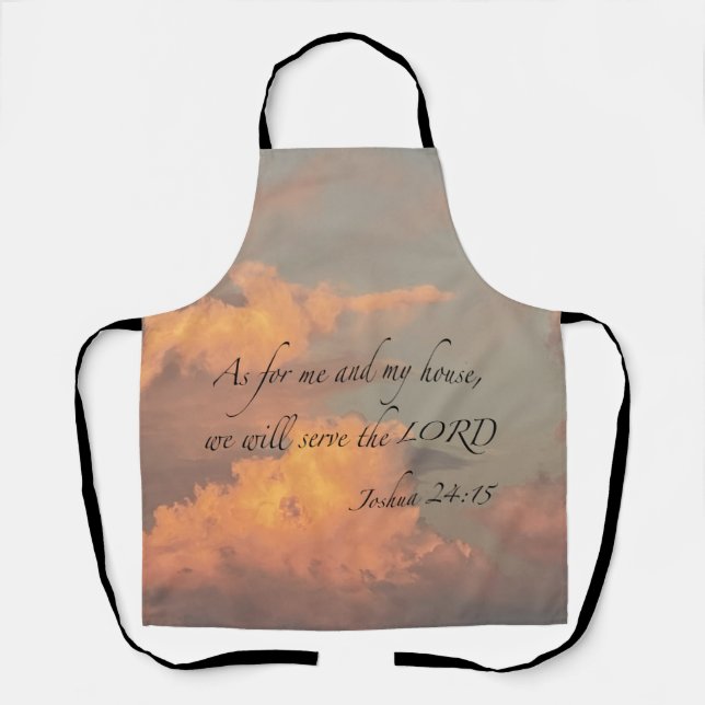 Joshua 24:15 As for me and… Apron (Front)
