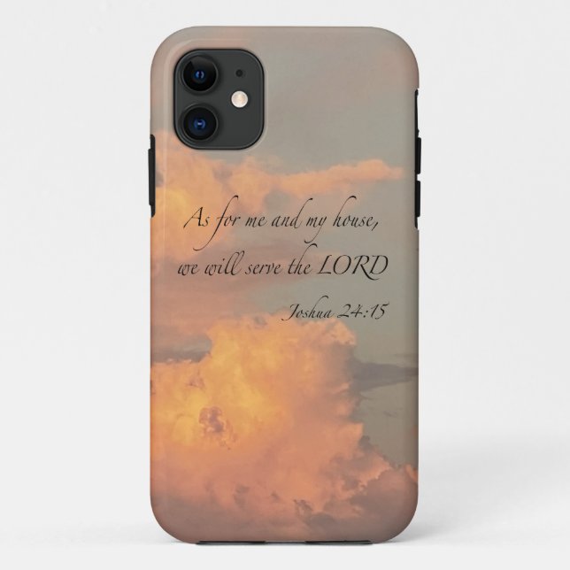 Joshua 24:15 As for me and…iPhone/iPad case (Back)