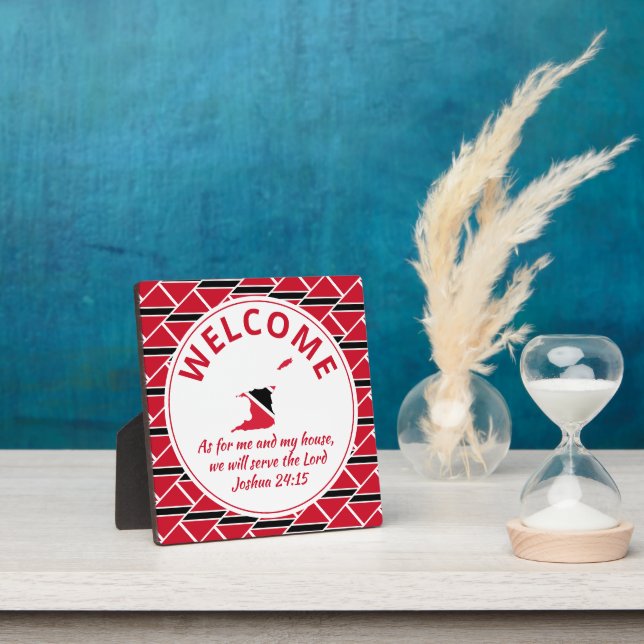 Joshua 24:15 As For Me And My House TRINIDAD Plaque (Insitu)