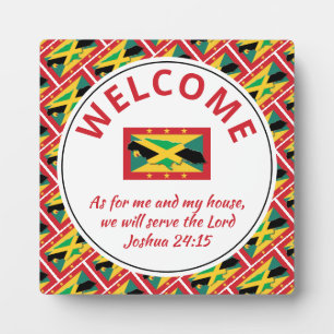 Joshua 24:15 As For Me & My House JAMAICA GRENADA Plaque