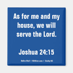 Joshua 24:15 Bible Verse magnet