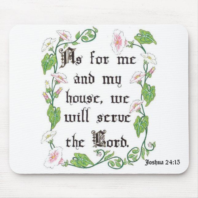 Joshua 24:15 Mousepad (Front)