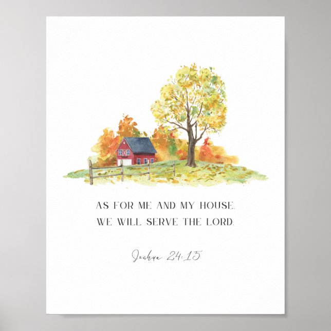 Joshua 24:15  poster (Front)