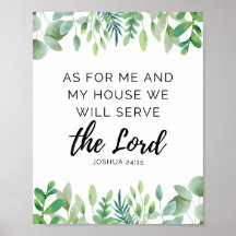 Joshua 24:15 Print