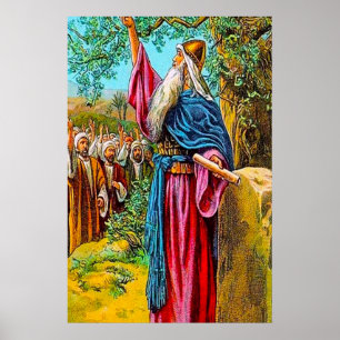 Joshua 24:16-28 Israel Promises to Serve God Poster