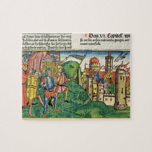 Joshua 6 4-21 The Fall of Jericho, from the 'Nurem Jigsaw Puzzle (Horizontal)