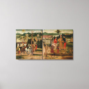 Joshua at the Walls of Jericho Canvas Print