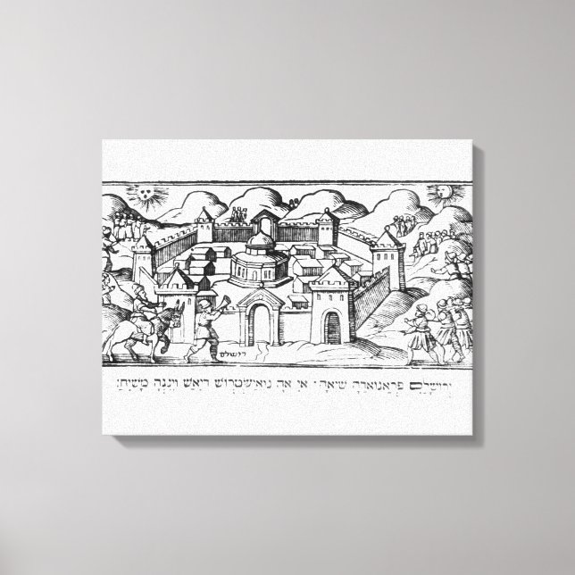 Joshua at the Walls of Jericho Canvas Print (Front)