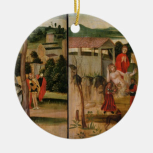 Joshua at the Walls of Jericho Ceramic Tree Decoration