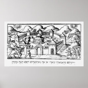 Joshua at the Walls of Jericho Poster