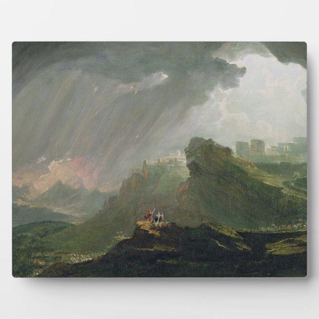 Joshua Commanding the Sun to Stand Still Upon Gibe Plaque (Front)