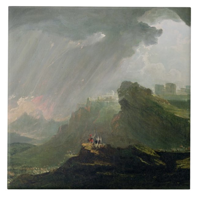 Joshua Commanding the Sun to Stand Still Upon Gibe Tile (Front)