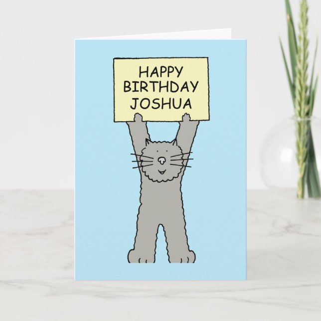 Joshua Happy Birthday Card (Front)