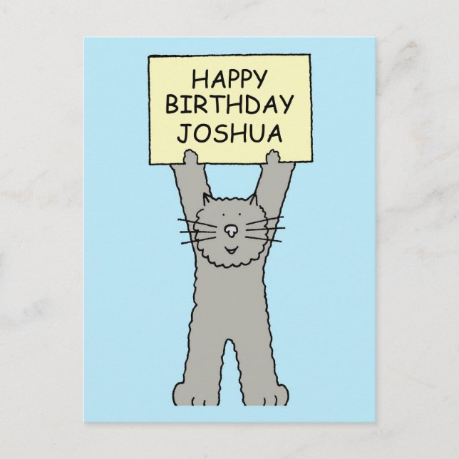 Joshua Happy Birthday Postcard (Front)