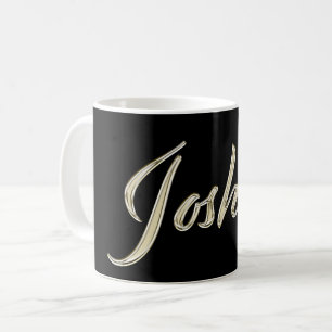 Joshua Name whitegold Tasse Teetasse Kaffetasse Coffee Mug