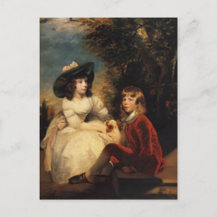 Joshua Reynolds-Children of John Julius Angerstein Postcard