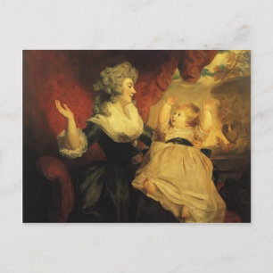 Joshua Reynolds-Georgiana with her Infant Daughter Postcard