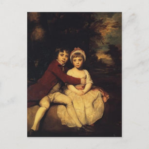 Joshua Reynolds-John Parker and his Sister Theresa Postcard