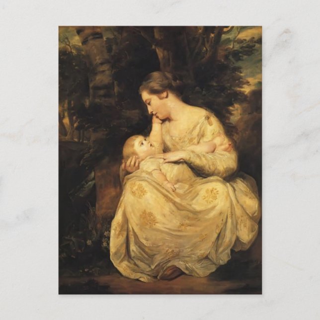Joshua Reynolds- Mrs. Susanna Hoare and Child Postcard (Front)