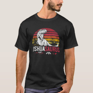 Joshua Saurus Funny Personalised Dinosaur T Rex Na T-Shirt