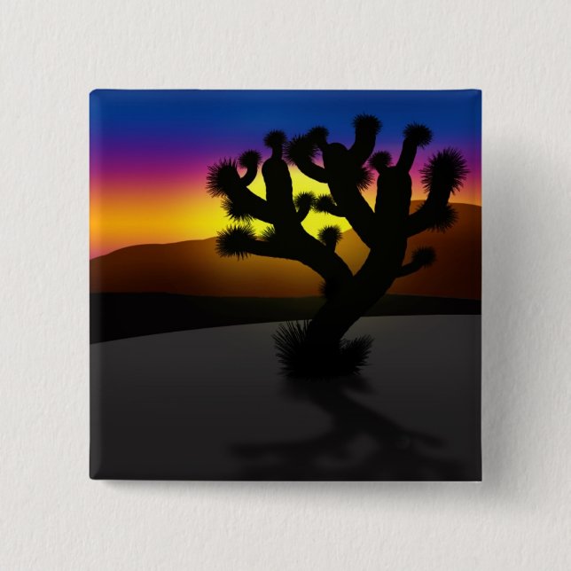 Joshua Tree 15 Cm Square Badge (Front)