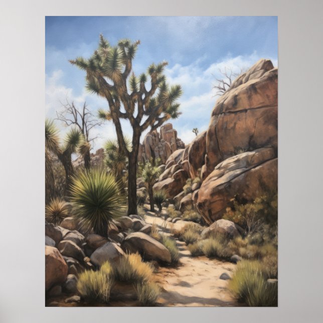 Joshua Tree Art Print Poster (Front)