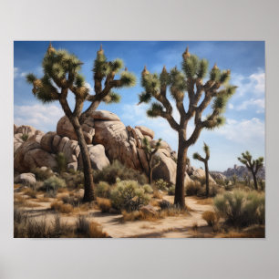 Joshua Tree Art Print Poster