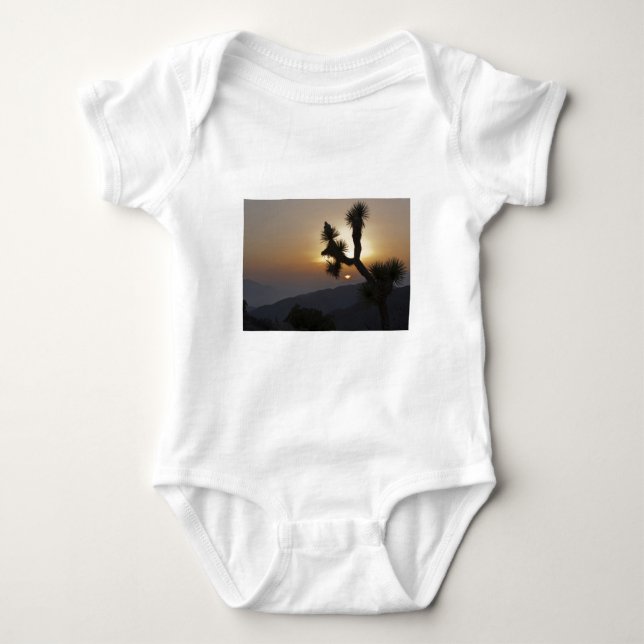 Joshua Tree at sunset Baby Bodysuit (Front)