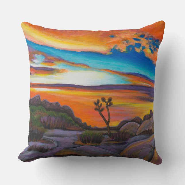 Joshua Tree at Sunset Cushion (Front)
