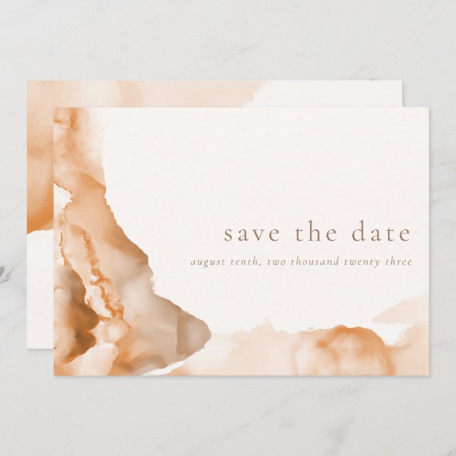 Joshua Tree Bohemian Neutral Save the Date (Front/Back)