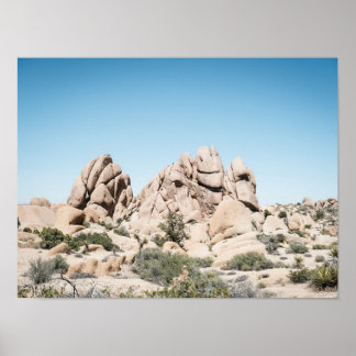 Joshua Tree California Desert Rock Formation Poster