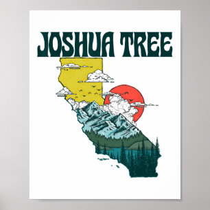 Joshua Tree California Outdoors Nature And Mountai Poster