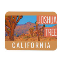 Joshua Tree California Retro Travel Poster