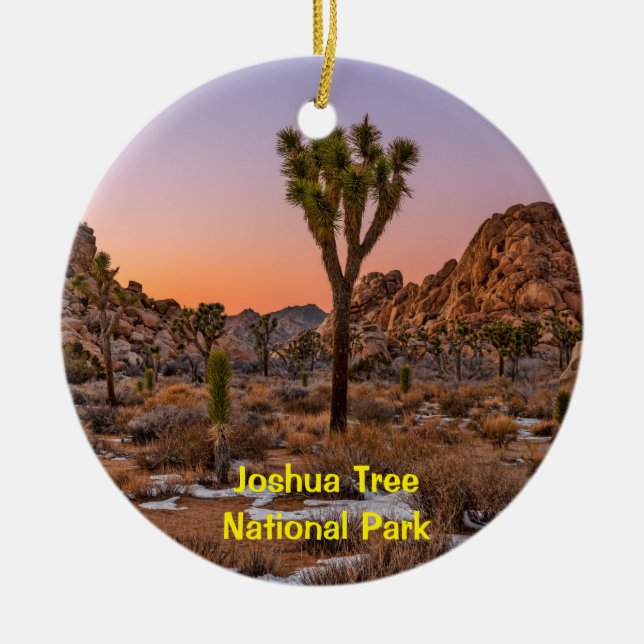 Joshua Tree Ceramic Tree Decoration (Front)