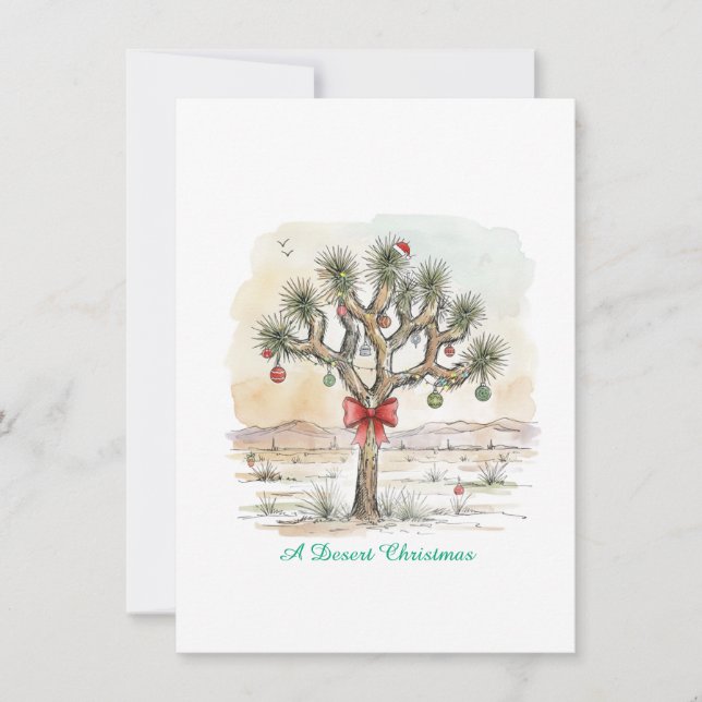 Joshua Tree Christmas Holiday Card (Front)