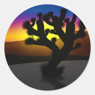 Joshua Tree Classic Round Sticker