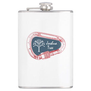 Joshua Tree Climbing Carabiner Hip Flask