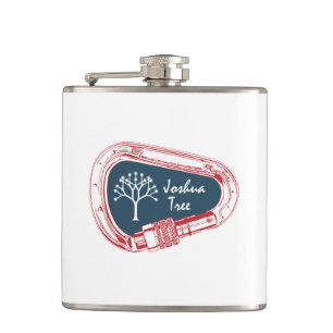 Joshua Tree Climbing Carabiner Hip Flask