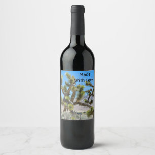 Joshua Tree in California Wine Label