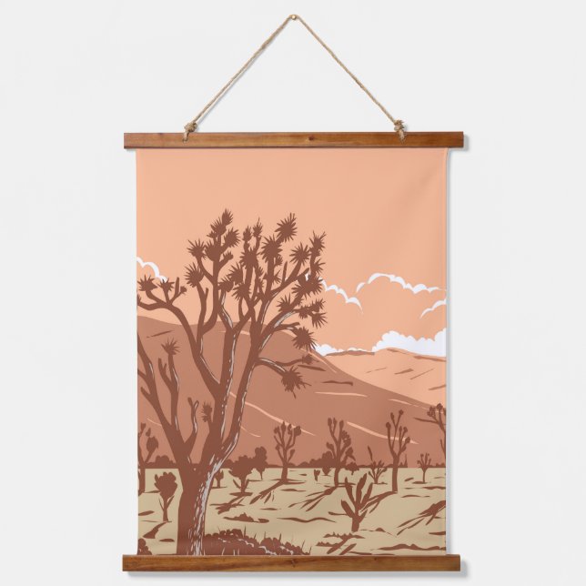 Joshua tree in the Mojave Desert Hanging Tapestry (Front)