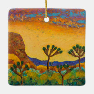 Joshua Tree Landscape Ceramic Ornament