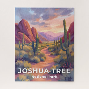 Joshua Tree National Park California Art Painted Jigsaw Puzzle