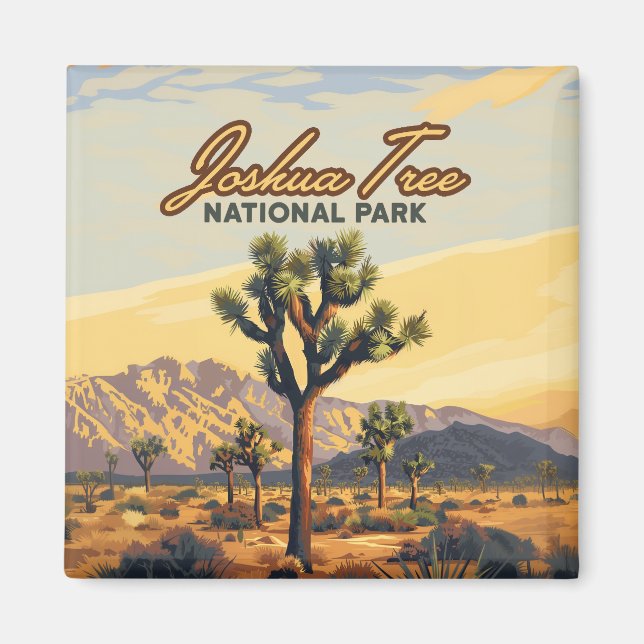 Joshua Tree National Park California Desert  Magnet (Front)