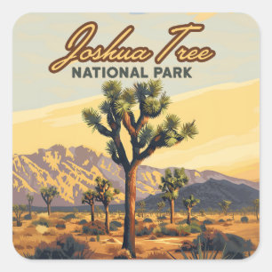 Joshua Tree National Park California Desert  Square Sticker